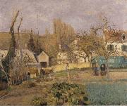 Camille Pissarro Kitchen Garden at L-Hermitage Spain oil painting artist